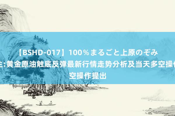 【BSHD-017】100％まるごと上原のぞみ 贺博生:黄金原油触底反弹最新行情走势分析及当天多空操作提出